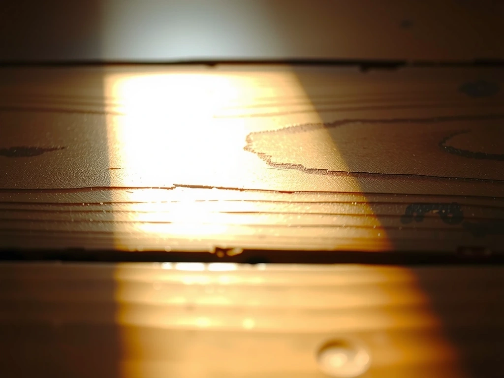 Macro shot of polished wood grain